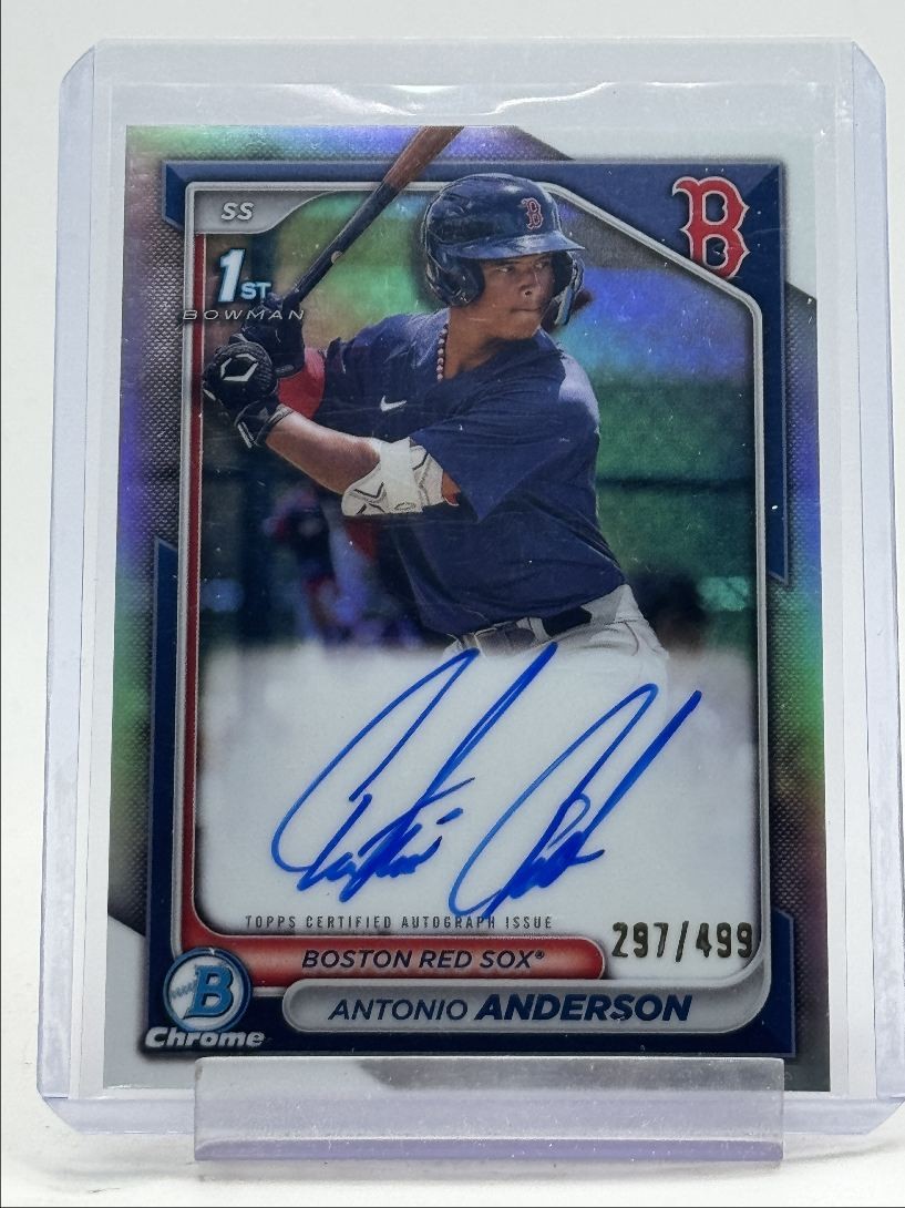 ANTONIO ANDERSON 2024 BOWMAN CHROME 1ST REFRACTOR AUTO /499 Q3249