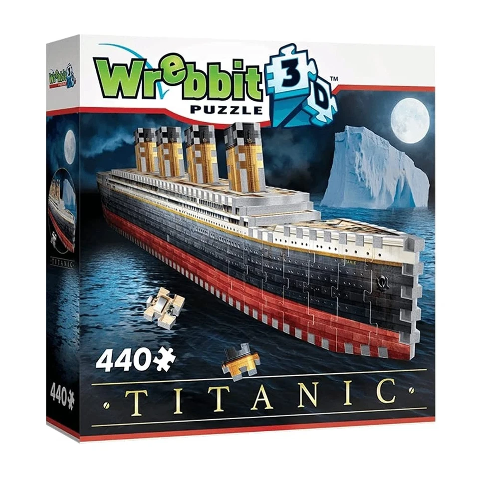 Wrebbit3D Titanic 3D Puzzle | 440 Jigsaw Puzzle Pieces | Historical Ship and ... - Image 3 of 3