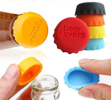 24PCS Multicolor Reusable Silicone Bottle Caps  Beer, Soda  Sauce Bottle Sealers