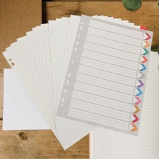 12 Sheets Notebook Dividers Binder Separators with Tabs Page Markers