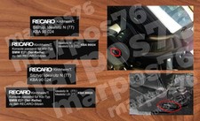 Stickers Decal For Recaro Bmw E21 Sport Seats Stickers Decal For Recaro Bmw E21 Sport Seats