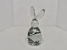 New ListingHTF Vintage MCM Blenko Glass 76F Bunny Rabbit In Crysta Stunning