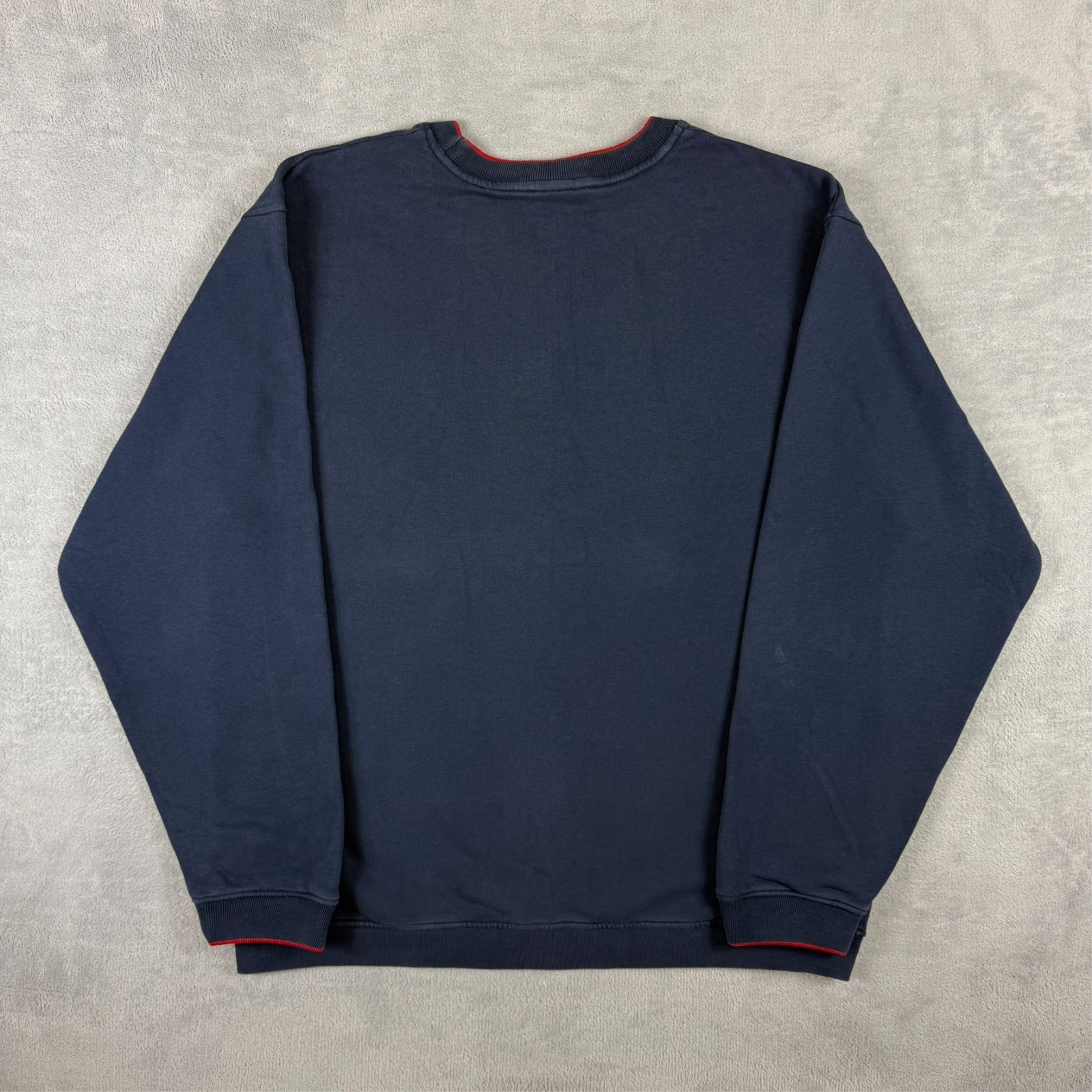 Vintage Nike Athletic 2000's Y2K Navy Spellout Swoosh Oversized Sz XL Sweatshirt image 8