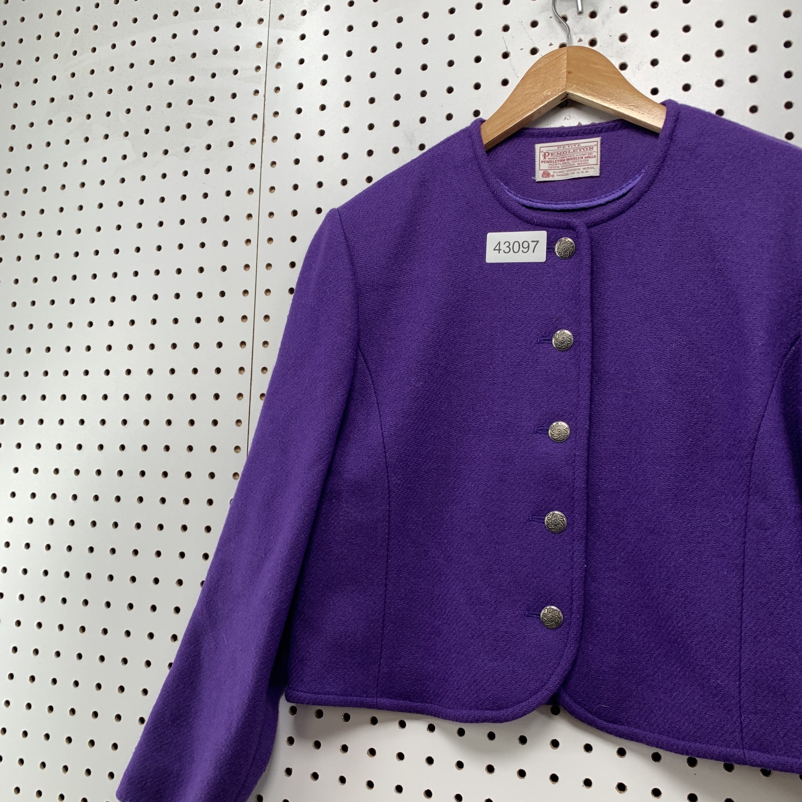 Vintage Pendleton Wool Cardigan Blazer Jacket Wom… - image 2