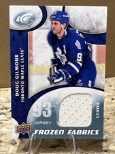 2009-10 Upper Deck Ice Frozen Fabrics Doug Gilmour JERSEY! Toronto Maple Leafs