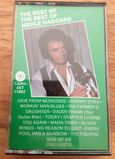 MERLE HAGGARD BEST OF THE BEST Cassette Tape 1972 Compilation Folk Country Rare