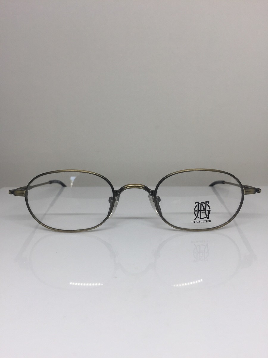 New Vintage JPG By Gaultier JPG 57-0014 Eyeglasses C. Antique Gold