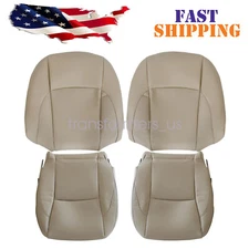 Fits 2007-2012 LEXUS ES350 Driver Passenger Perforated Leather Seat Cover Tan