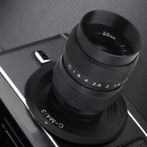 25mm F 1.4 Objectif C M4/3 Adaptateur Macro Ring pour EPL5 EPM3 EPL7 OM- SLK