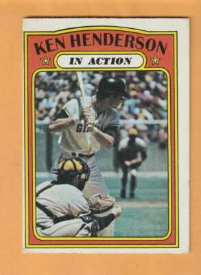 Ken Henderson San Francisco Giants 1972 Topps In Action #444