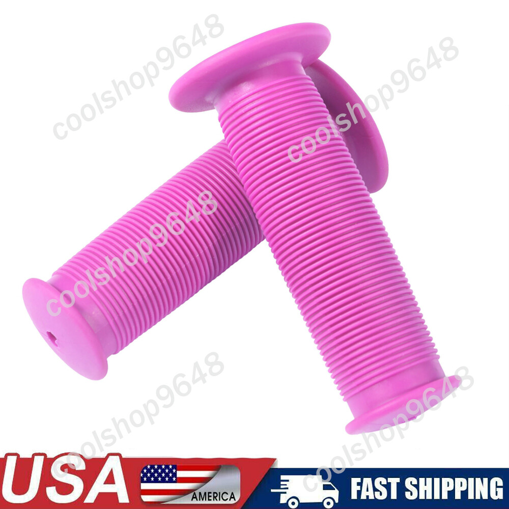 2x Bike Handle Grips Non-Slip-Rubber Handlebar Specialized Replacemen Rose red