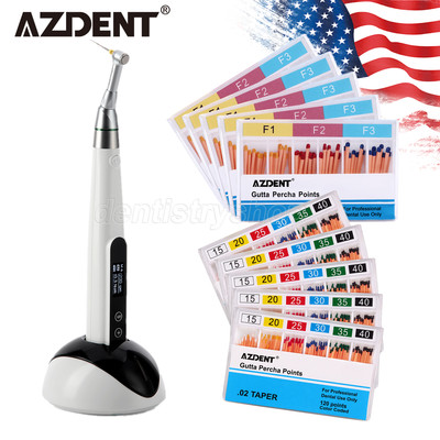 Dental Root-Canal Gutta Percha Points/Cordless LED Endo Motor 16:1 Contra Angle
