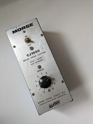Morse Chain CJ1000 DC Drive Control Panel 1/2HP 115V Borg Warner