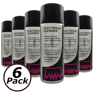 Elektroreiniger Spray - Elektrischer Klemmenkreislauf Lösungsmittelreiniger (6er Pack)