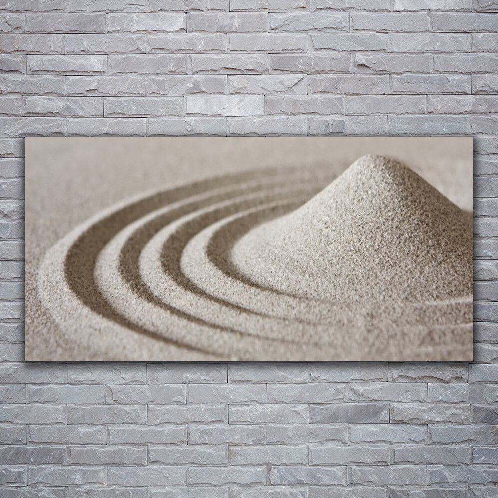 Image sur verre acrylique 120x60 tableau art sable pour deco murale