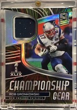 2021 PANINI SPECTRA ROB GRONKOWSKI, #CG-RG, HYPER PRIZM, CHAMPIONSHIP GEAR, #/75