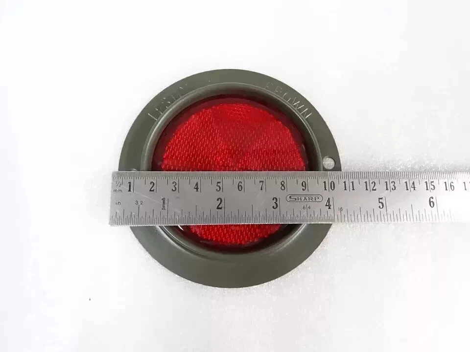 4X Red Reflector Late M-series Suitable For jeeps Willys M38 M38A1 M151 M37 M715 - Image 3 of 4