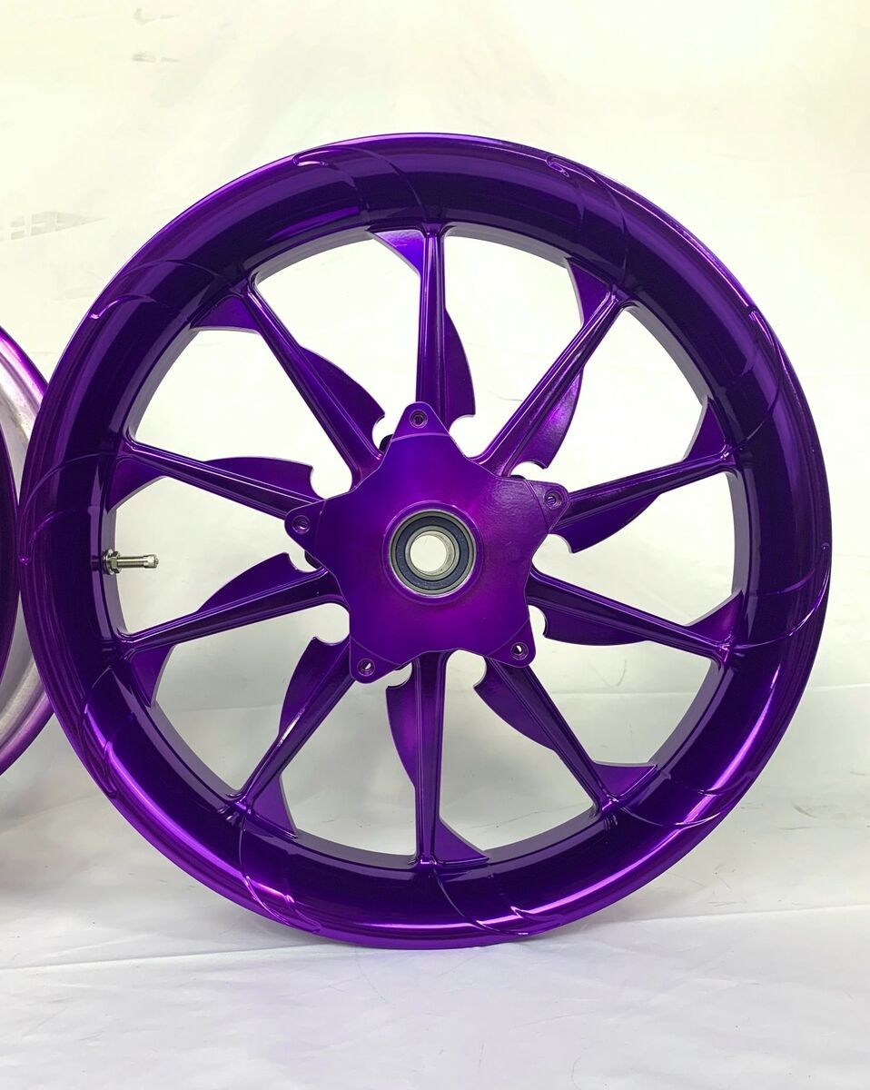 240 FAT TIRE CANDY PURPLE TORNADO WHEELS 06-11 KAWASAKI NINJA ZX-14 240 FAT TIRE CANDY PURPLE TORNADO WHEELS 06-11 KAWASAKI NINJA ZX-14