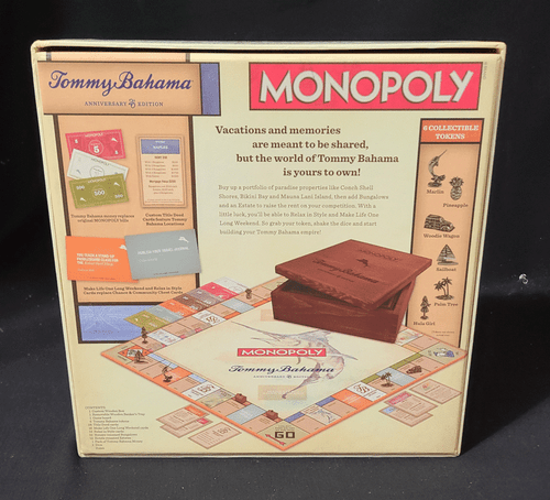 Monopoly Tommy Bahama 20th Anniversary Edition Wooden Box USAopoly Board Game - Picture 2 of 9