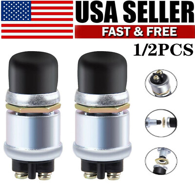 #ad Push Button Momentary Starter 50A Ignition Switch On Off SPST 12V DC For marine $7.99