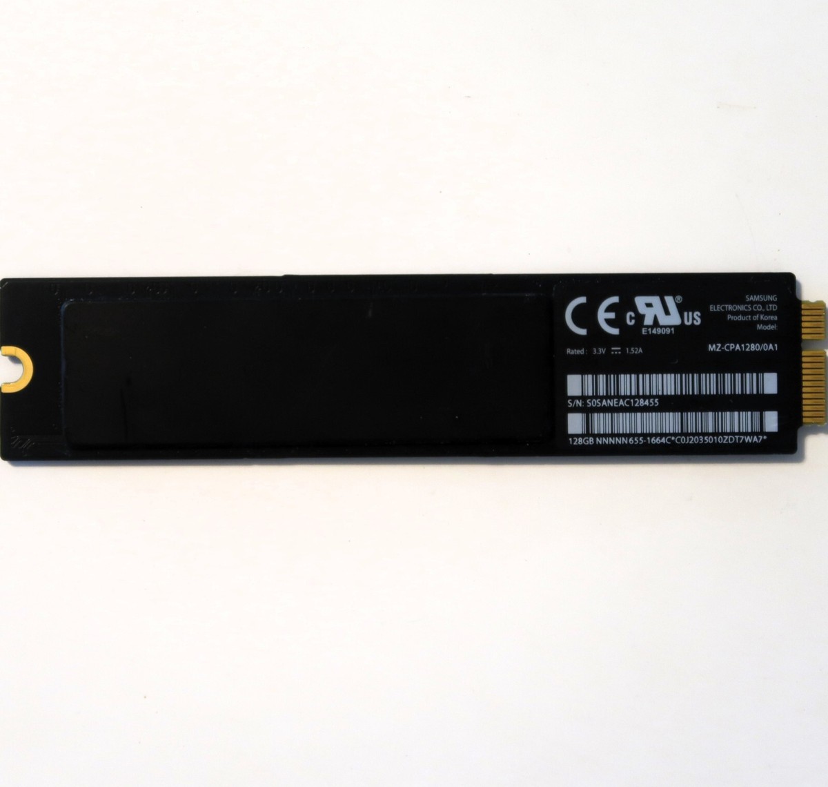 Samsung MZ-CPA1280/0A1 128gb SSD Macbook Apple# 655-1664C | eBay
