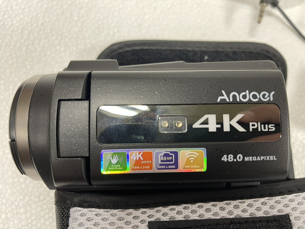Andoer HDV-514K plus - 4K 48MP Camcorder Wi-Fi Night View