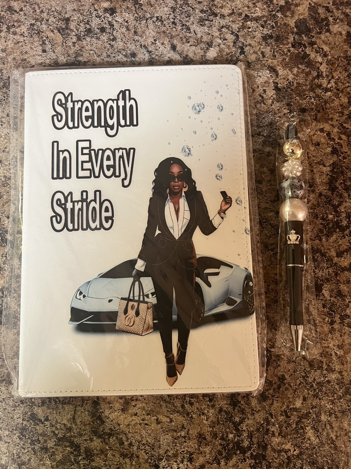 Strength in Every Stride Journal Set – Diary, Notebook & Pen-image