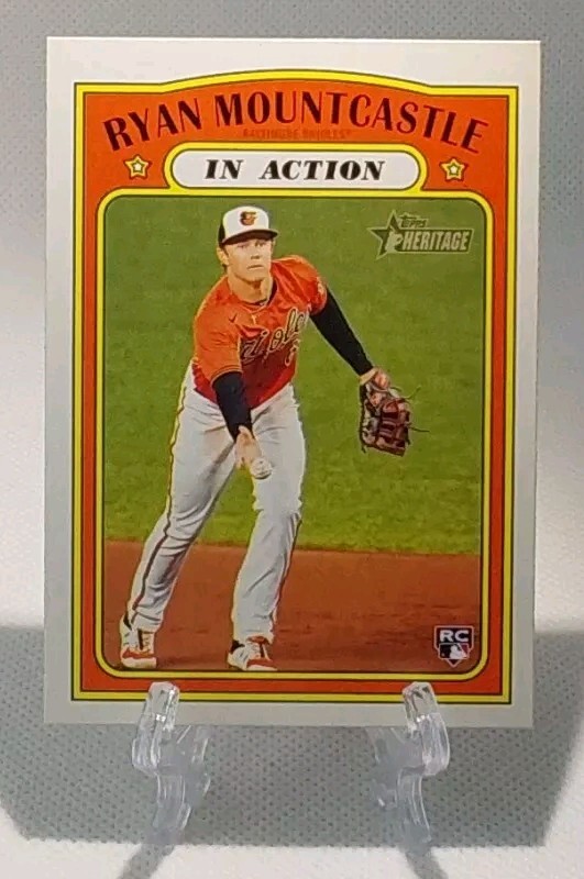 ⚾️2021 topps heritage RYAN MOUNTCASTLE (rookie) baseball card #186⚾️ *Orioles*
