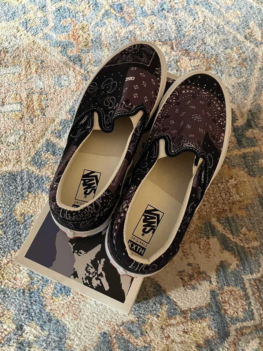 KITH VANS OG CLASSIC SLIP ON 10TH ANNIVERSARY MOONLESS NIGHT