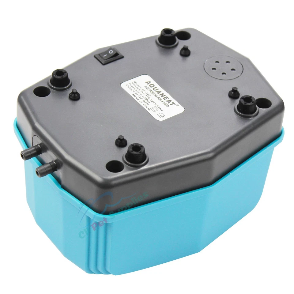 Aquarium Luftpumpe mit zwei Auslässen bis 300Gal Aquarium Belüfter Hydrokultur - Bild 3 von 4