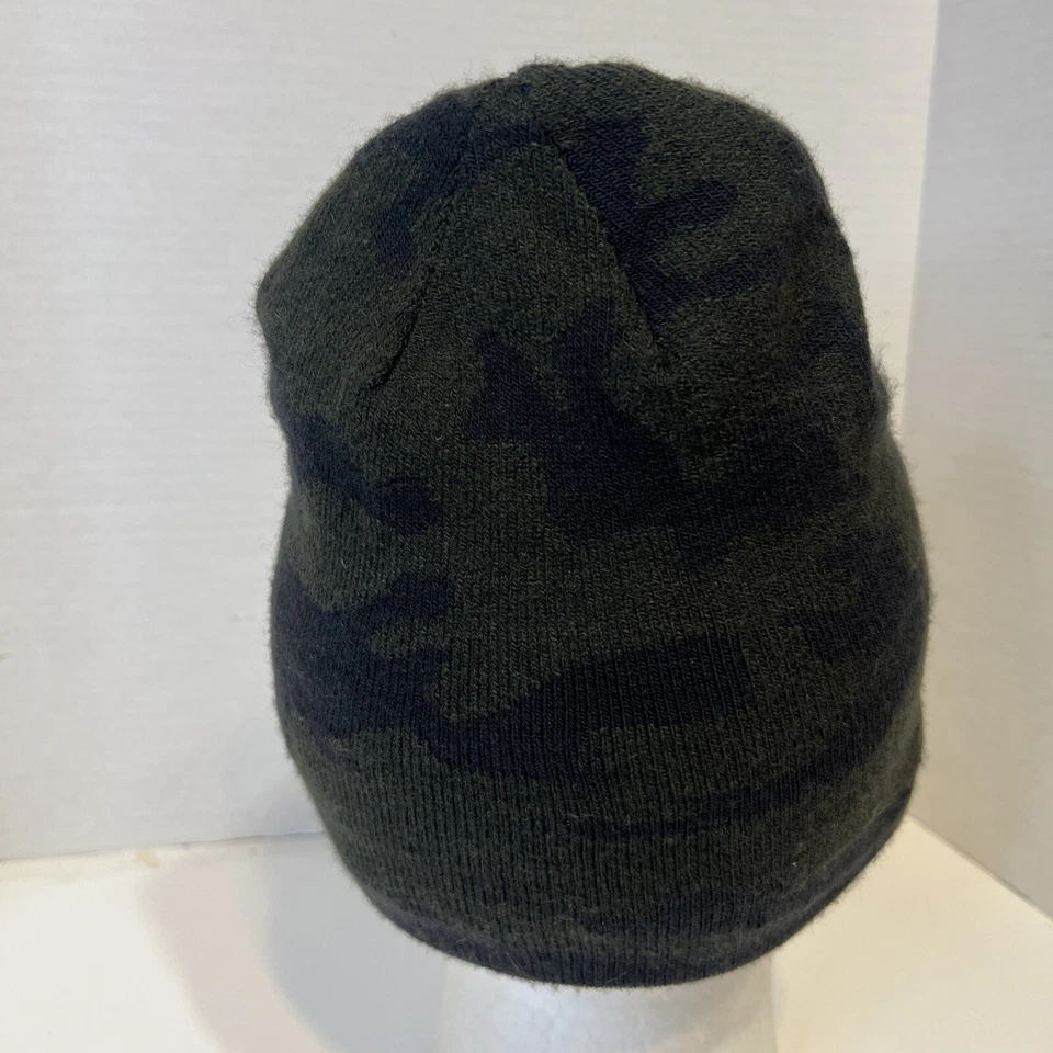 Under Armour Men Hat One Size Green Camo Beanie Knit Logo Acrylic Nylon Adult - Image 4 of 4
