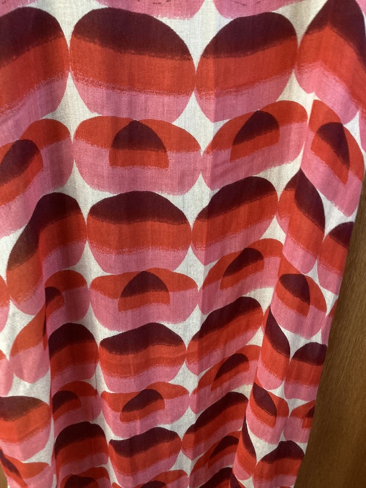 Bufanda moderna viscosa halógena chal envoltura (80 X 24 pulgadas) rosa rojo marrón Ombré Foto 3 de 4