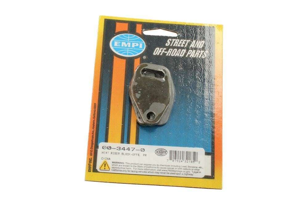 Pair of Heat Riser Block-Off Plates for VW Beetle 1961-1998 and T2 1961 ...