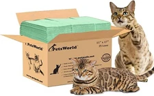 PetsWorld Universal Fit Multi-Cat Pad Refills for Litter Box
