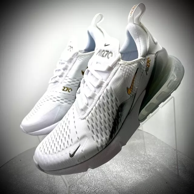 Nike Air Max 270 White/Metallic Gold-Metallic Silver DM3080-100