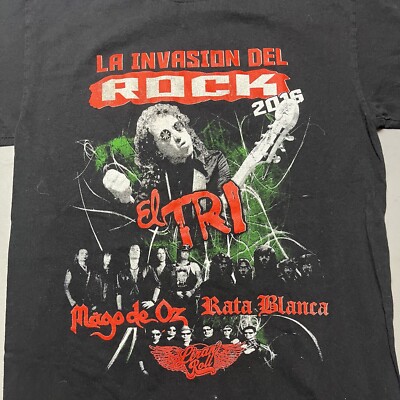 El Tri Spanish Rock Band T-Shirt - Unisex Black Tee, Preshrunk 100% Cotton