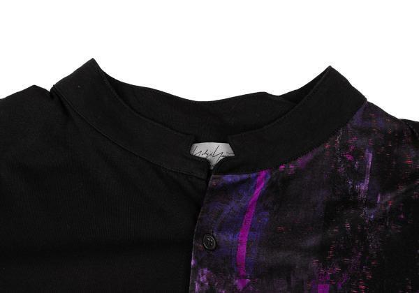 Yohji Yamamoto POUR HOMME Jersey Cotton Graphic Print Shirt Yohji Yamamoto POUR HOMME Jersey Cotton Graphic Print Shirt