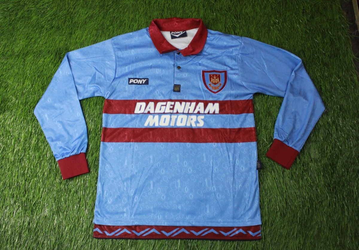 WEST HAM UNITED 1995/1997 FOOTBALL L/S SHIRT JERSEY AWAY WEST HAM UNITED 1995/1997 FOOTBALL L/S SHIRT JERSEY AWAY