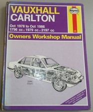 Vauxhall Carlton Haynes Werkstatthandbuch