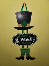 Happy St Patrick's Day Wall Sign Hanging Door Decoration - New