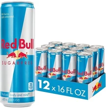 Red Bull Sugar Free Energy Drink, 16 Fl Oz, 12 Cans