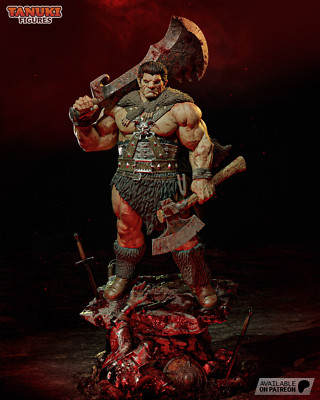 Zodd, Berserk, Apostel, Action Figur, Miniatur, 3D Druck, Fan Art, UNBEMALT