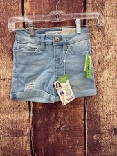 YMI Girls Light Wash Denim Shorts Size 7