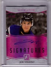 JOE VELENO 17/18 Leaf ITG Superlative Signatures Rookie Auto Autograph # 19/30