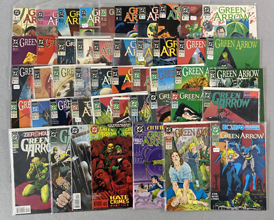 Green Arrow DC Comics Lot Of 47 Spans 6-125 +Annuals 1 3 5 1988 Mike Grell