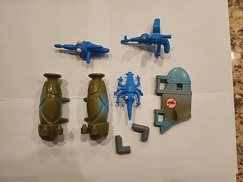Vintage TMNT Turtlecopter Parts Accessories Lot Action Figures Ninja Turtles