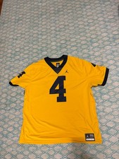 Men's Jordan Michigan Wolverines Jersey 3XL Yellow Navy Blue