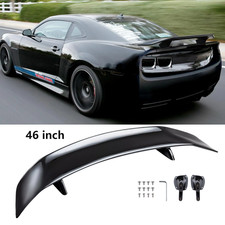 Glossy Black 46 Car Rear Trunk Spoiler Lip Wing Racing For Chevy Camaro Rs