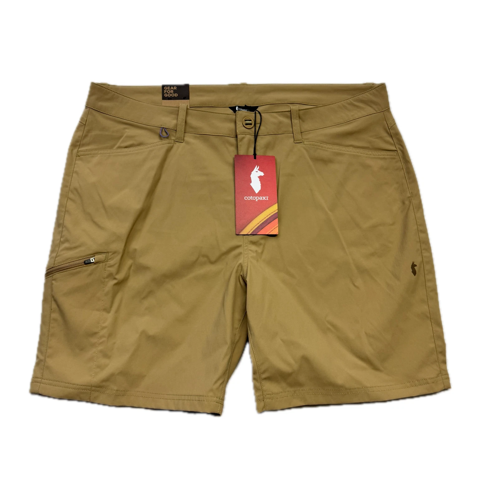 Cotopaxi Men’s Recycled Nylon Tech Short Khaki Brown 38 $80 Outdoor Hiking NWT