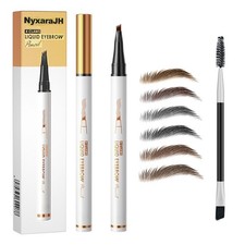 4 Claws Liquid Eyebrow Pencil, 6 Colors, Waterproof Natural Fine Line, 3D Mic...